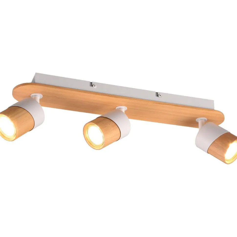 Spottivalaisin Trio Aruni, 3-os, GU10, puu/mattamusta