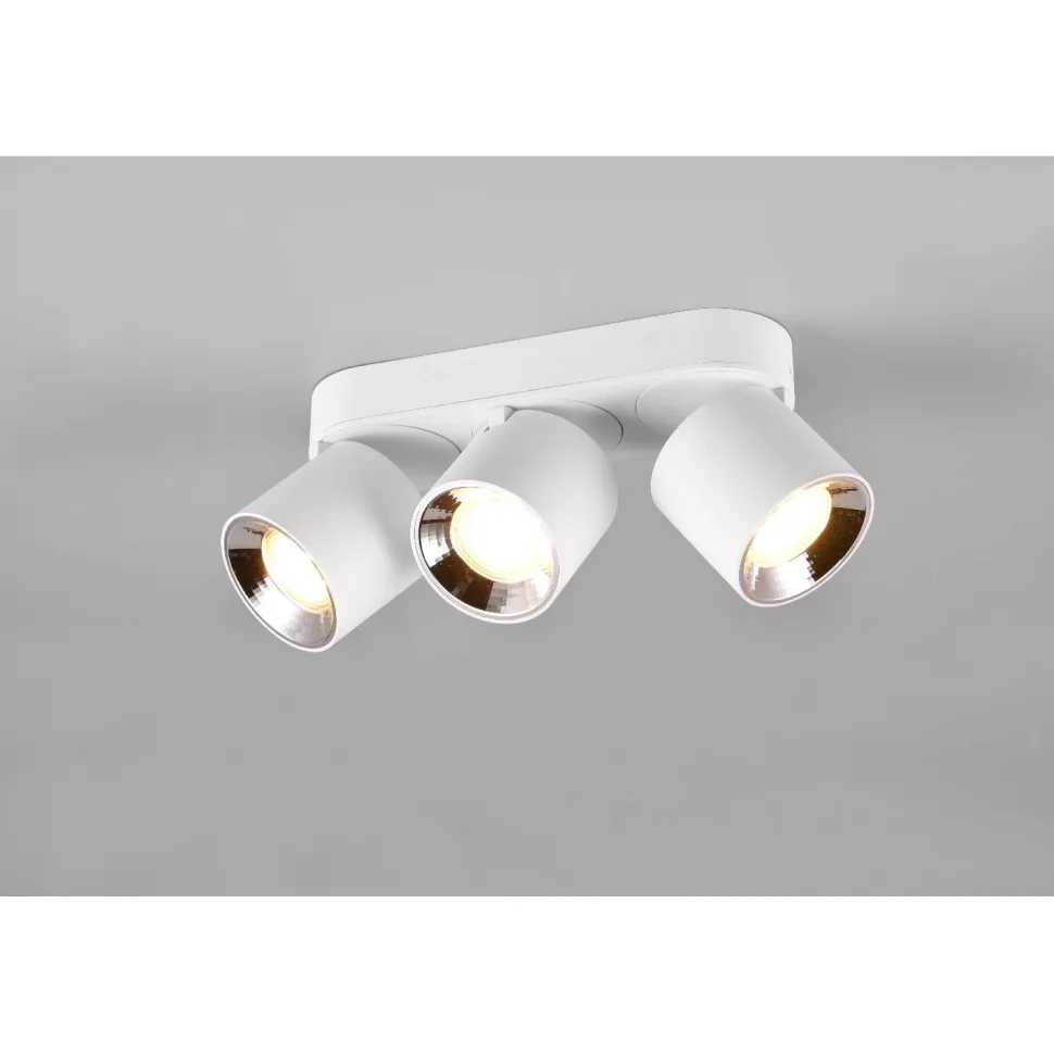 Spottivalaisin Trio Guayana, 3-os, GU10, mattavalkoinen