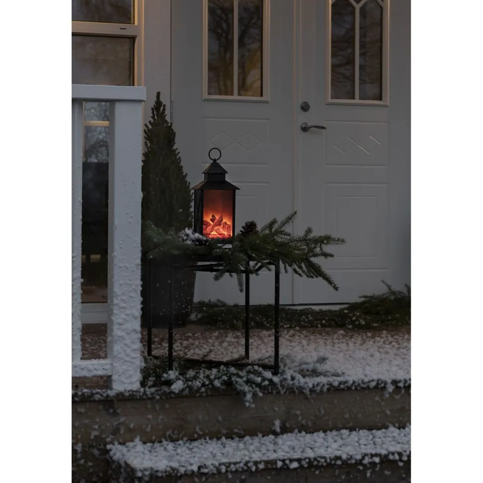 Takkalyhty Konstsmide, 4 LED, tuliefekti, 32cm, paristokäyttöinen
