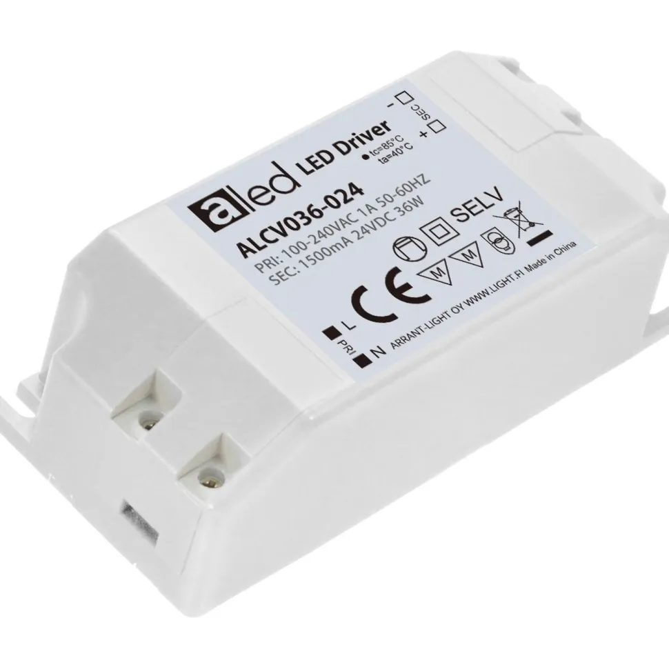 Tasajännitelähde Cariitti Huuhto Easy 36W 24V IP20