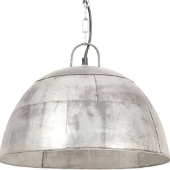 Teollistyylinen riippuvalaisin 25 w hopea pyöreä 41 cm e27