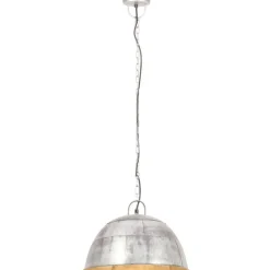 Teollistyylinen riippuvalaisin 25 w hopea pyöreä 41 cm e27