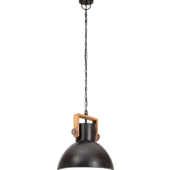 Teollistyylinen riippuvalaisin, 25 W, musta, pyöreä, 30 cm, E27