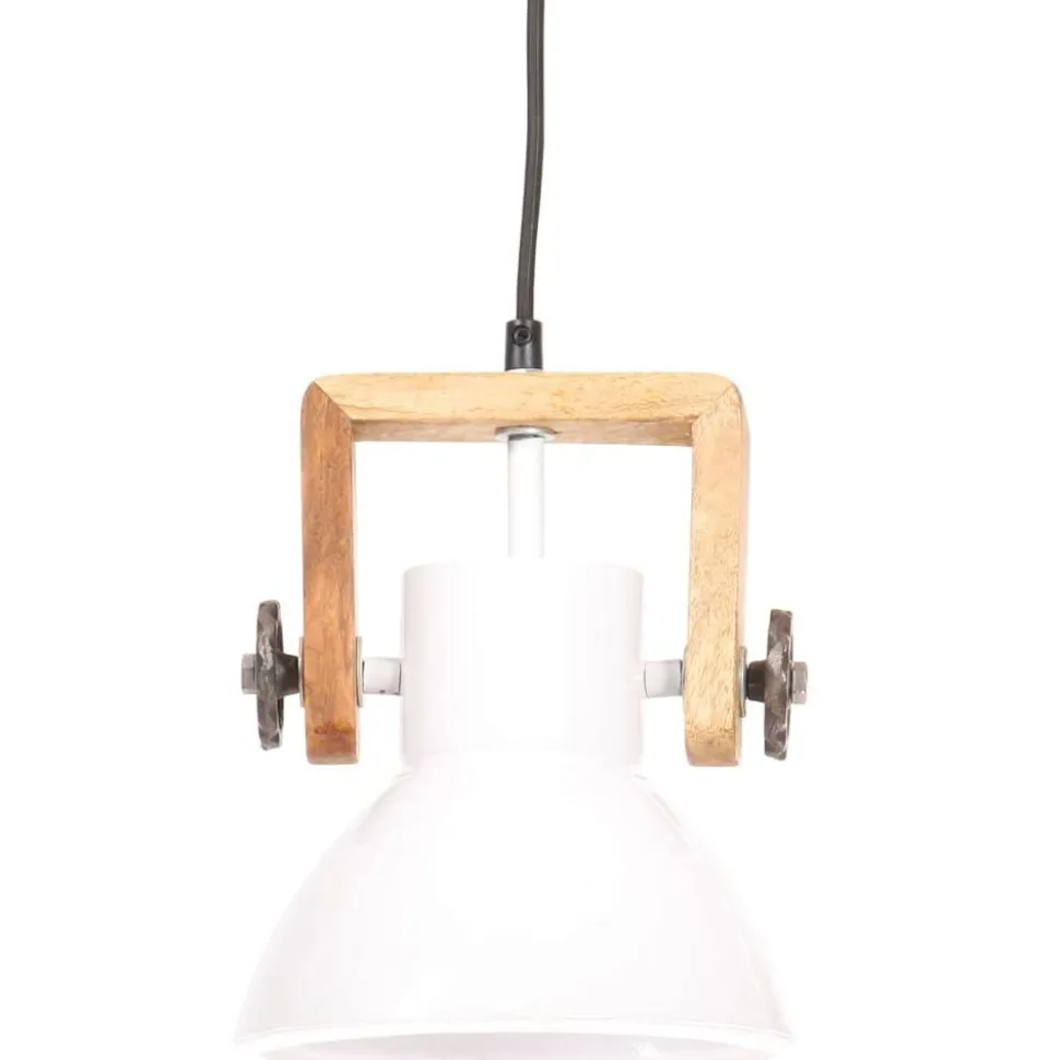 Teollistyylinen riippuvalaisin 25 w valkoinen pyöreä 19cm
