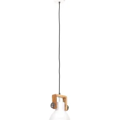 Teollistyylinen riippuvalaisin 25 w valkoinen pyöreä 19cm