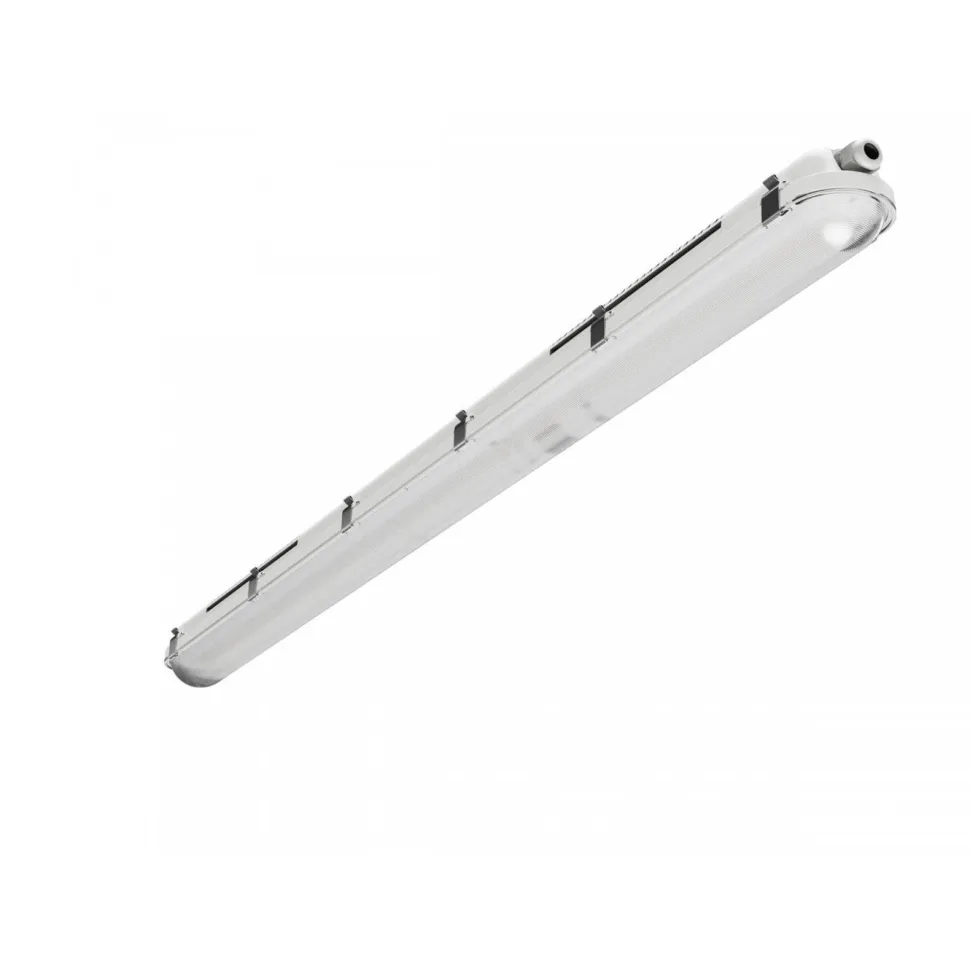 Teollisuusvalaisin Spectrum Limea Gigant Pro Hermetic 1200x80x68mm 40W/33W/26W/20W 6000K 120° IP66 IK10 harmaa/valkoinen
