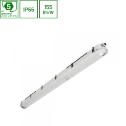 Teollisuusvalaisin Spectrum Limea Gigant Pro Hermetic 1200x80x68mm 40W/33W/26W/20W 6000K 120° IP66 IK10 harmaa/valkoinen