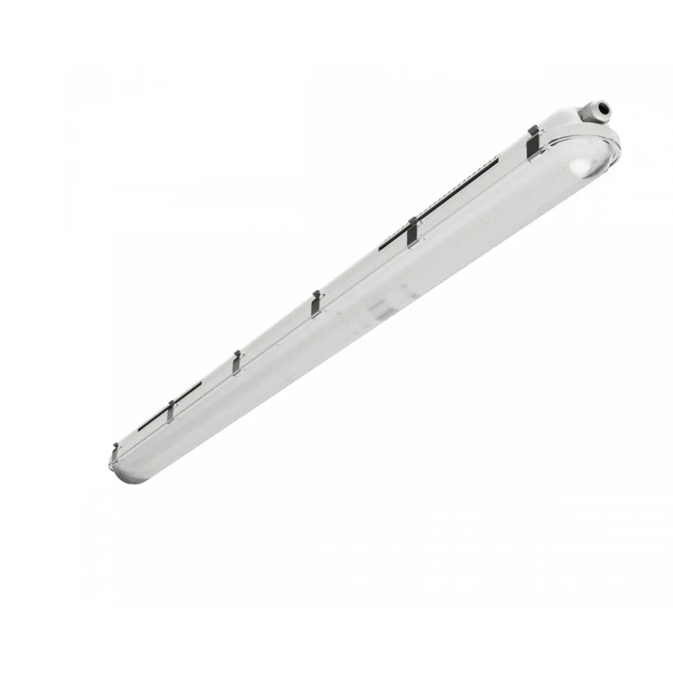 Teollisuusvalaisin Spectrum Limea Gigant Pro Hermetic 1200x80x68mm 40W/33W/26W/20W 6000K 120° IP66 IK10 harmaa/valkoinen