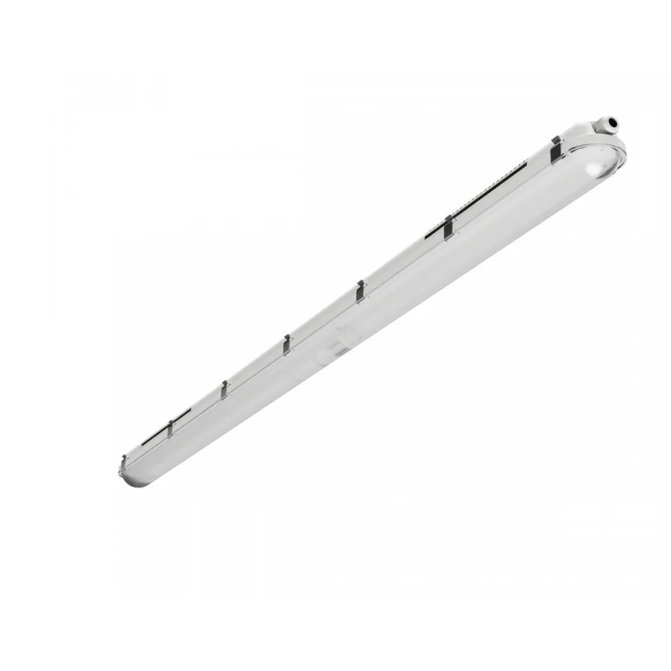 Teollisuusvalaisin Spectrum Limea Gigant Pro Hermetic 1500x80x68mm 58W/47W/37W/27W 4000K 120° IP66 IK10 harmaa/valkoinen