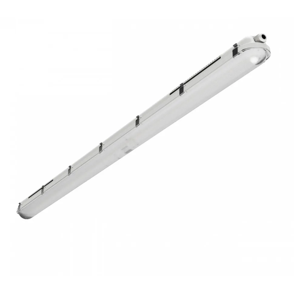 Teollisuusvalaisin Spectrum Limea Gigant Pro Hermetic 1500x80x68mm 85W/68W/54W/40W 6000K 120° IP66 IK10 harmaa/valkoinen