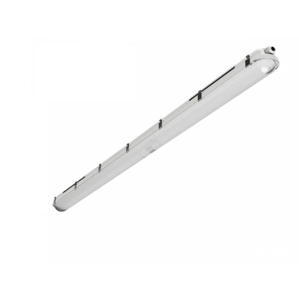 Teollisuusvalaisin Spectrum Limea Gigant Pro Hermetic 1500x80x68mm 85W/68W/54W/40W 6000K 120° IP66 IK10 harmaa/valkoinen