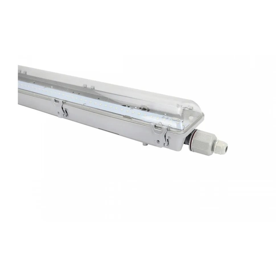 Teollisuusvalaisin Spectrum Limea LED SMD5630 24W 60cm 4000K IP66 läpinäkyvä 675x83x38mm harmaa