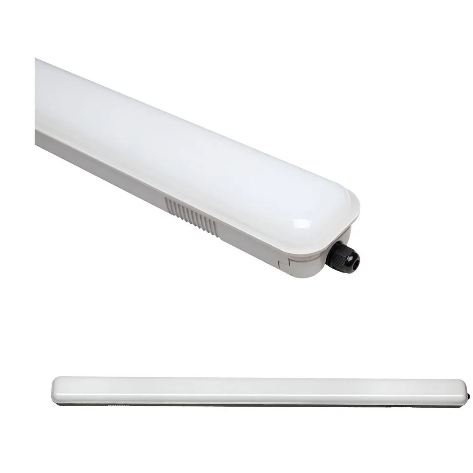 Teollisuusvalaisin Spectrum Limea LED SMD3528 18W 60cm 4000K IP65 85x600x73mm mattakalvo harmaa/valkoinen