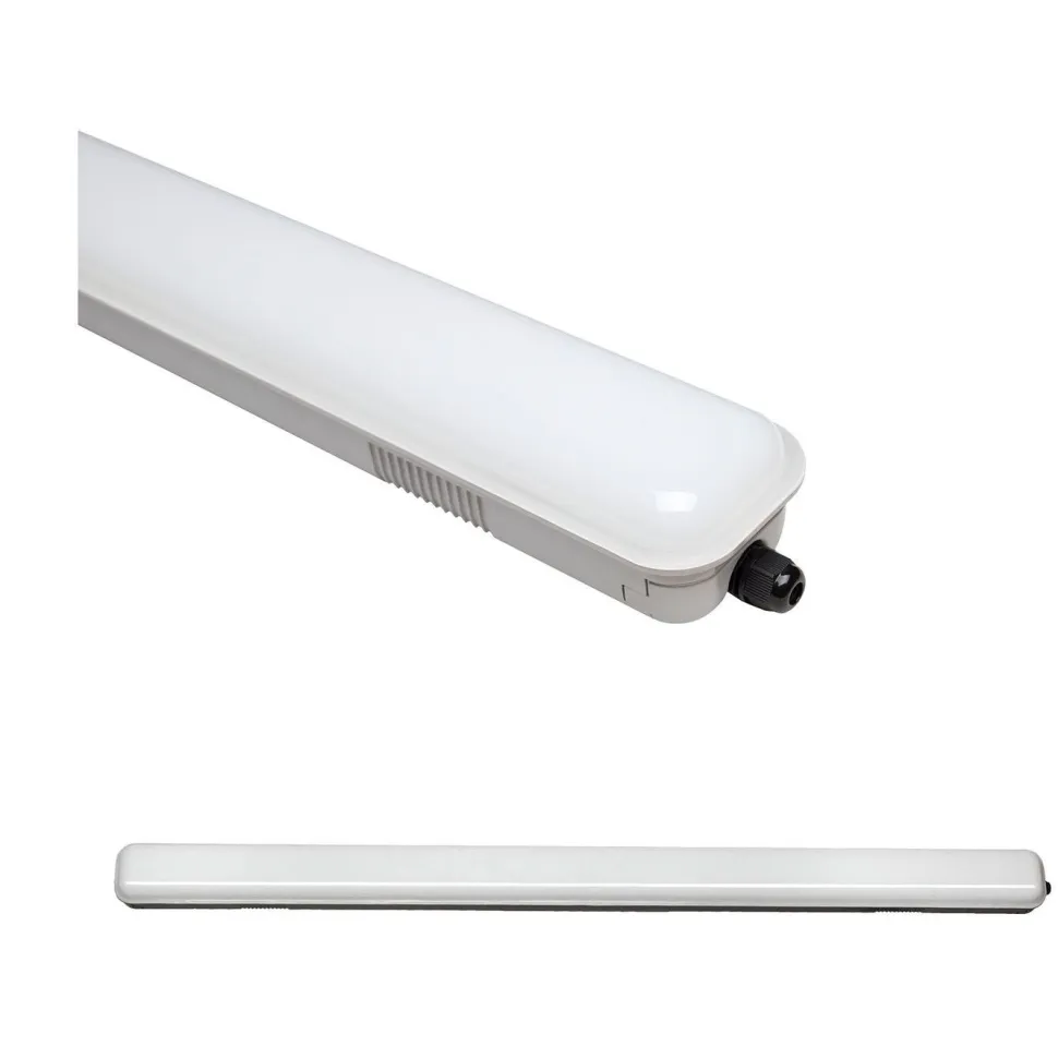 Teollisuusvalaisin Spectrum Limea LED SMD3528 36W 120cm 6000K IP65 85x1200x73mm mattakalvo harmaa/valkoinen