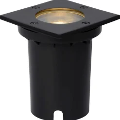 Terassivalaisin Lucide Biltin, 1xGU10, IP67, neliö, musta
