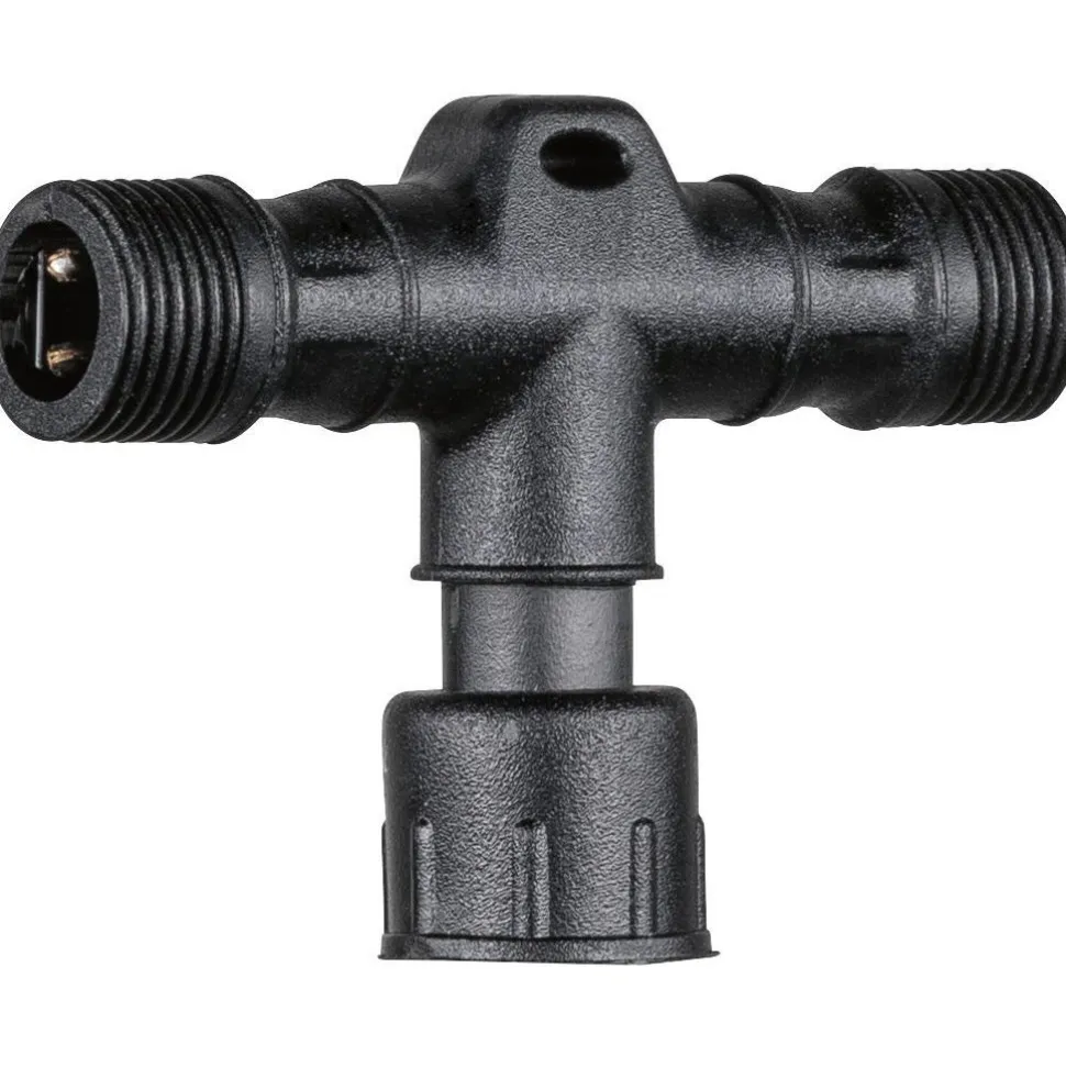 T-liitin Paulmann Park + Light, IP67, musta