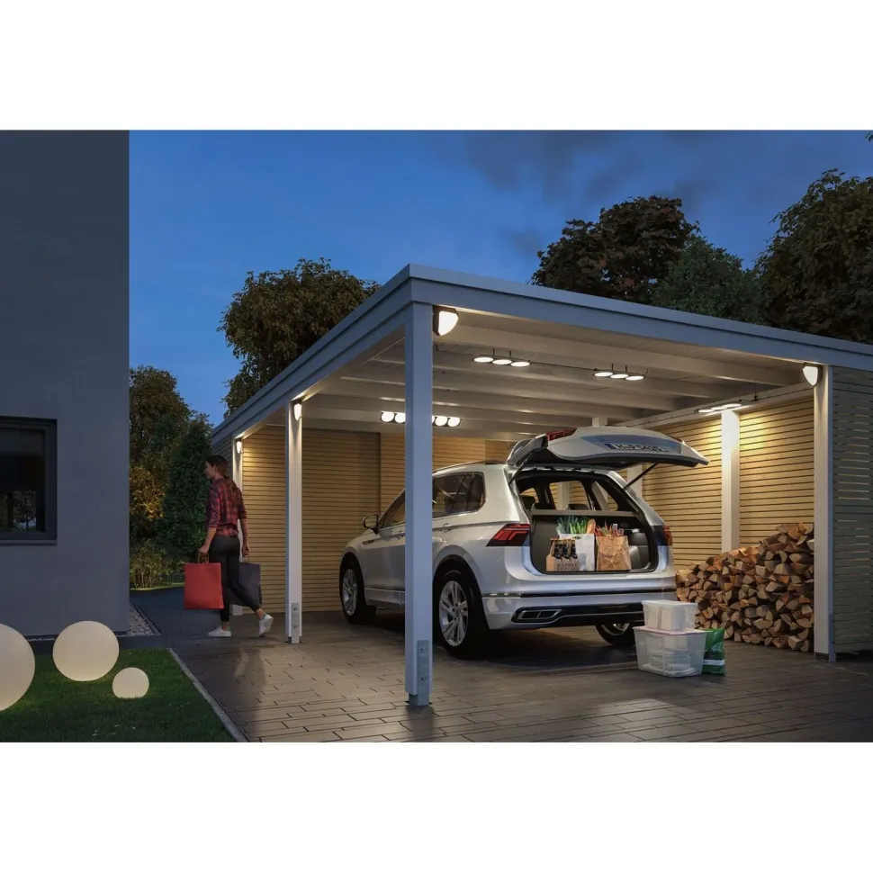 T-liitin Paulmann Park + Light, IP67, musta
