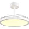 Tuuletinkattovalaisin Trio Kasfjord Starlight Ø106.5cm LED mattavalkoinen