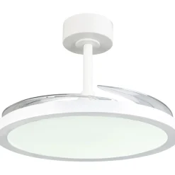 Tuuletinkattovalaisin Trio Kasfjord Starlight Ø106.5cm LED mattavalkoinen