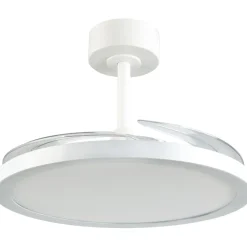 Tuuletinkattovalaisin Trio Kasfjord Starlight Ø106.5cm LED mattavalkoinen