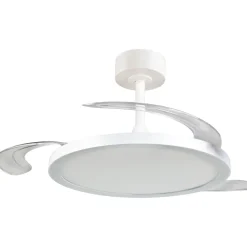 Tuuletinkattovalaisin Trio Kasfjord Starlight Ø106.5cm LED mattavalkoinen