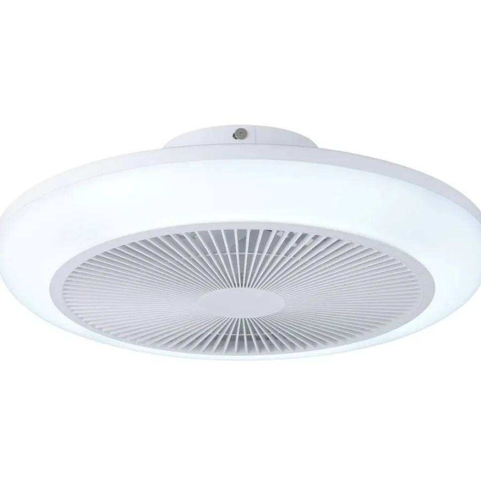 Tuuletinvalaisin Eglo Sayulita Ø46cm, 2700-6500K, IP20, valkoinen/musta
