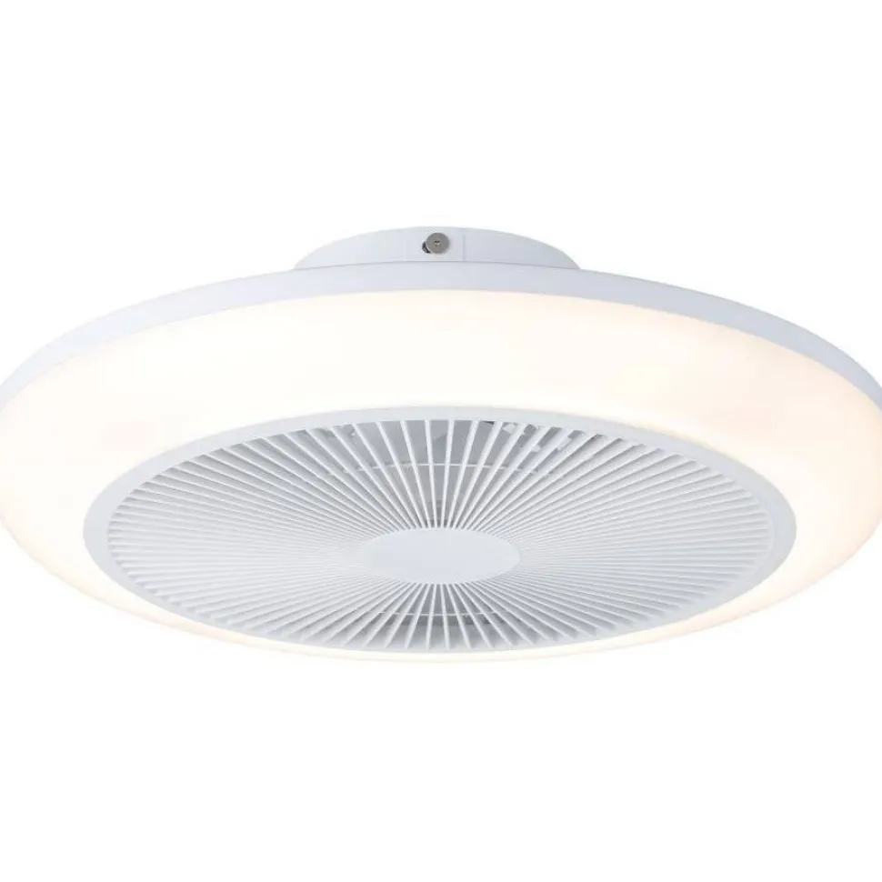 Tuuletinvalaisin Eglo Sayulita Ø46cm, 2700-6500K, IP20, valkoinen/musta