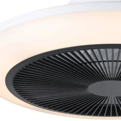 Tuuletinvalaisin Eglo Sayulita Ø46cm, 2700-6500K, IP20, valkoinen/musta