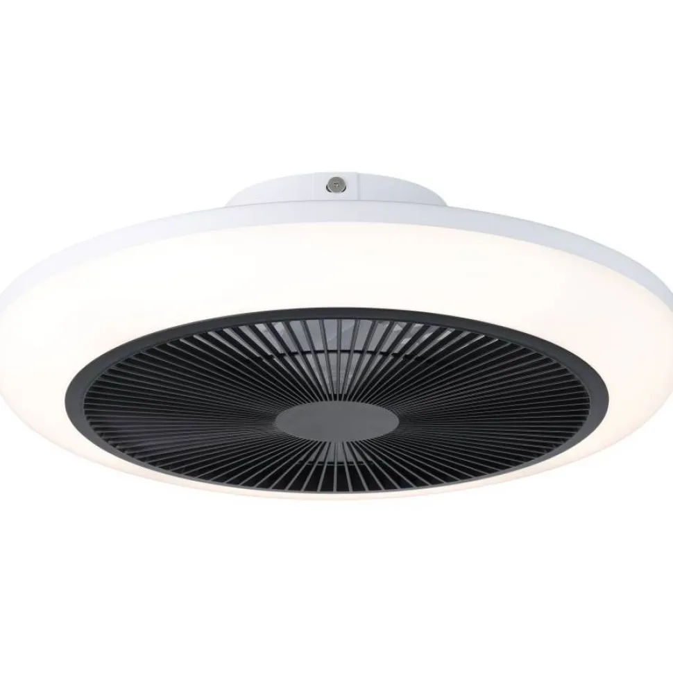 Tuuletinvalaisin Eglo Sayulita Ø46cm, 2700-6500K, IP20, valkoinen/musta