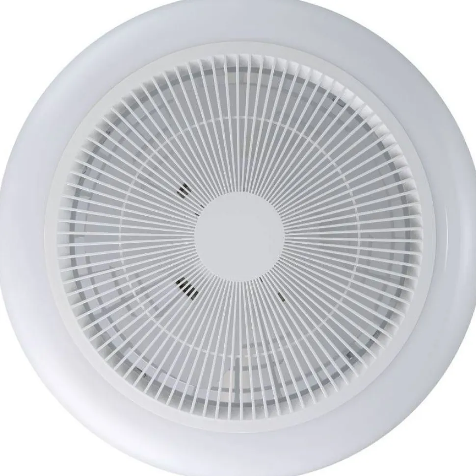 Tuuletinvalaisin Eglo Sayulita Ø46cm, 2700-6500K, IP20, valkoinen/musta
