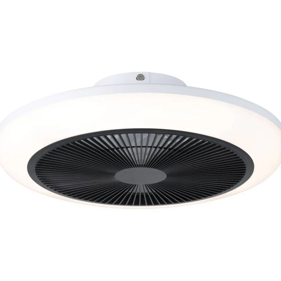 Tuuletinvalaisin Eglo Sayulita RGB Ø46cm, 2700-6500K, IP20, valkoinen/musta