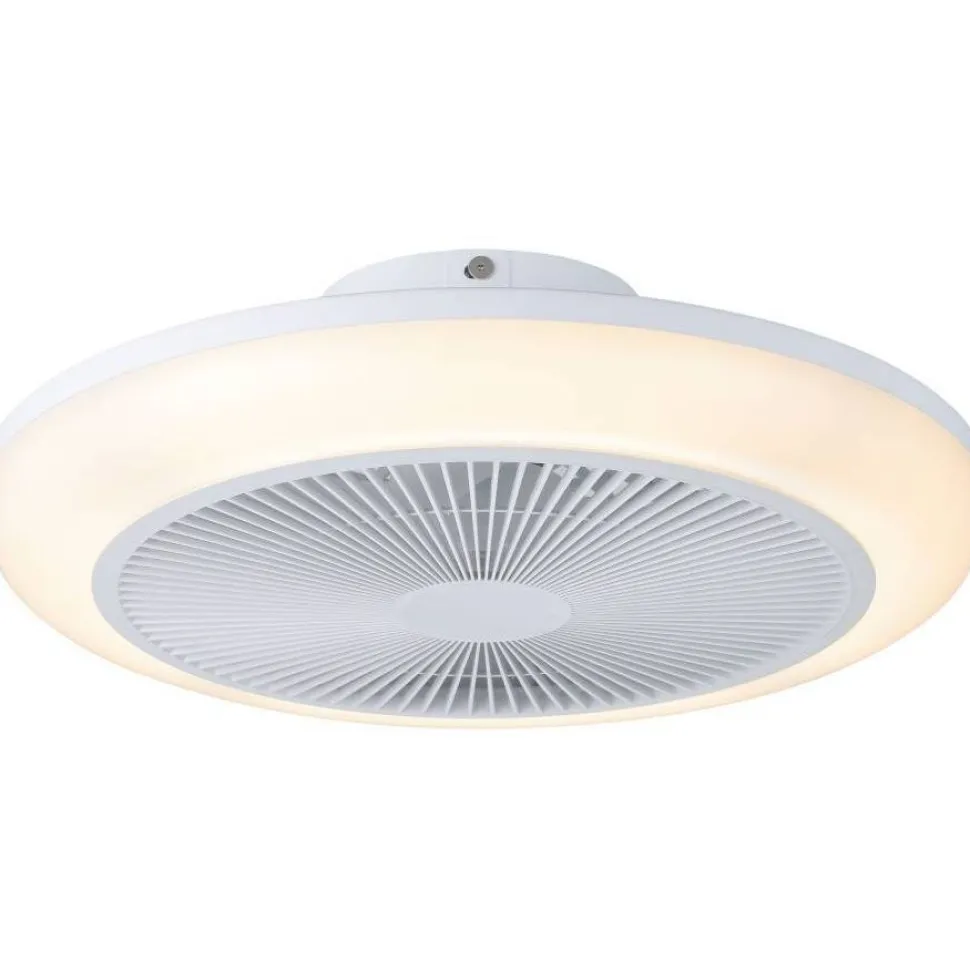 Tuuletinvalaisin Eglo Sayulita RGB Ø46cm, 2700-6500K, IP20, valkoinen/musta