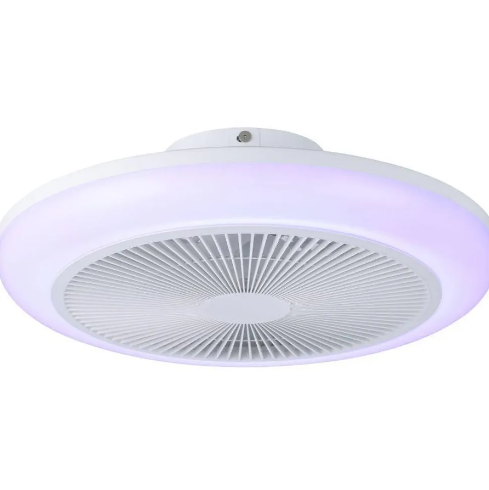 Tuuletinvalaisin Eglo Sayulita RGB Ø46cm, 2700-6500K, IP20, valkoinen/musta