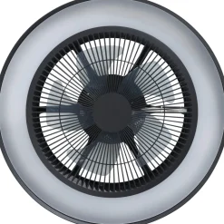 Tuuletinvalaisin Eglo Vallonia RGB/CCT LED Ø48cm kaukosäädin musta