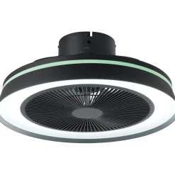 Tuuletinvalaisin Eglo Vallonia RGB/CCT LED Ø48cm kaukosäädin musta