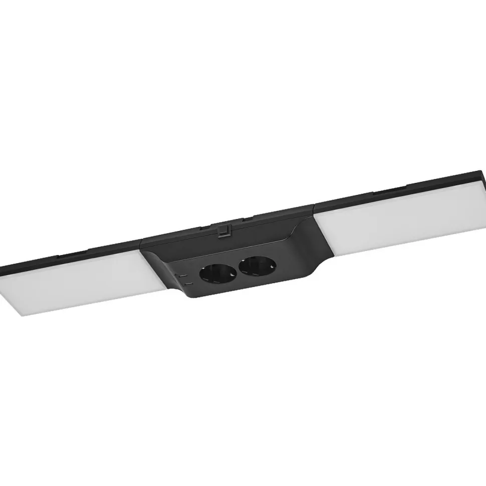 Työpistevalaisin pistorasioilla Osram Socket Flood kaapin alle 830 3000K DIM USB valkoinen
