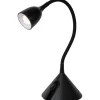 Työpöytävalaisin Lucide Milo 16/50cm, 1x3.2W/3000K, musta