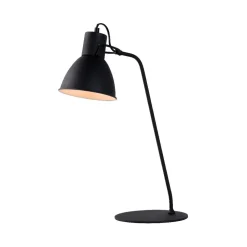 Työpöytävalaisin Lucide Shadi Ø20x50cm 40W himmennettävä musta