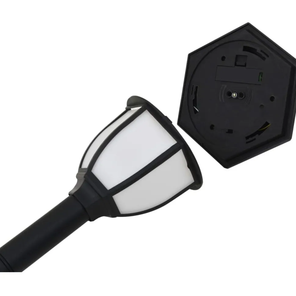 Ulkoaurinkokennovalaisimet 3 kpl led musta