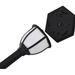 Ulkoaurinkokennovalaisimet 6 kpl led musta