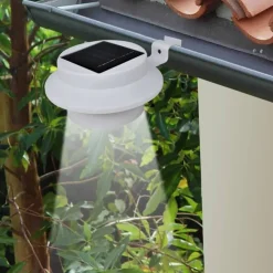 Ulkoaurinkokennovalaisin aitaan 12 kpl led valkoinen