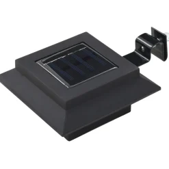 Ulkoaurinkokennovalaisin 6 kpl led neliö 12cm musta