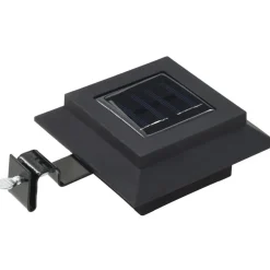 Ulkoaurinkokennovalaisin 6 kpl led neliö 12cm musta