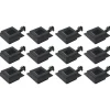 Ulkoaurinkokennovalaisin 12 kpl led neliö 12 cm musta