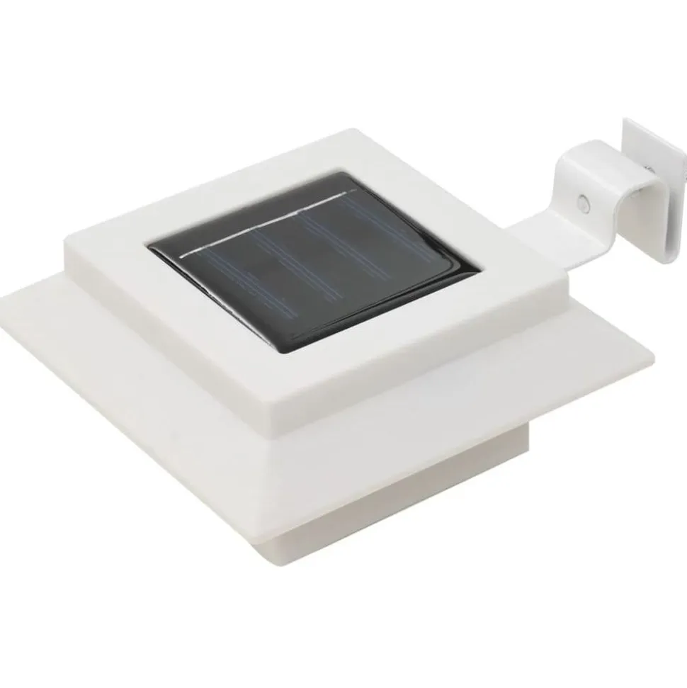 Ulkoaurinkokennovalaisin 6 kpl led neliö 12cm valkoinen