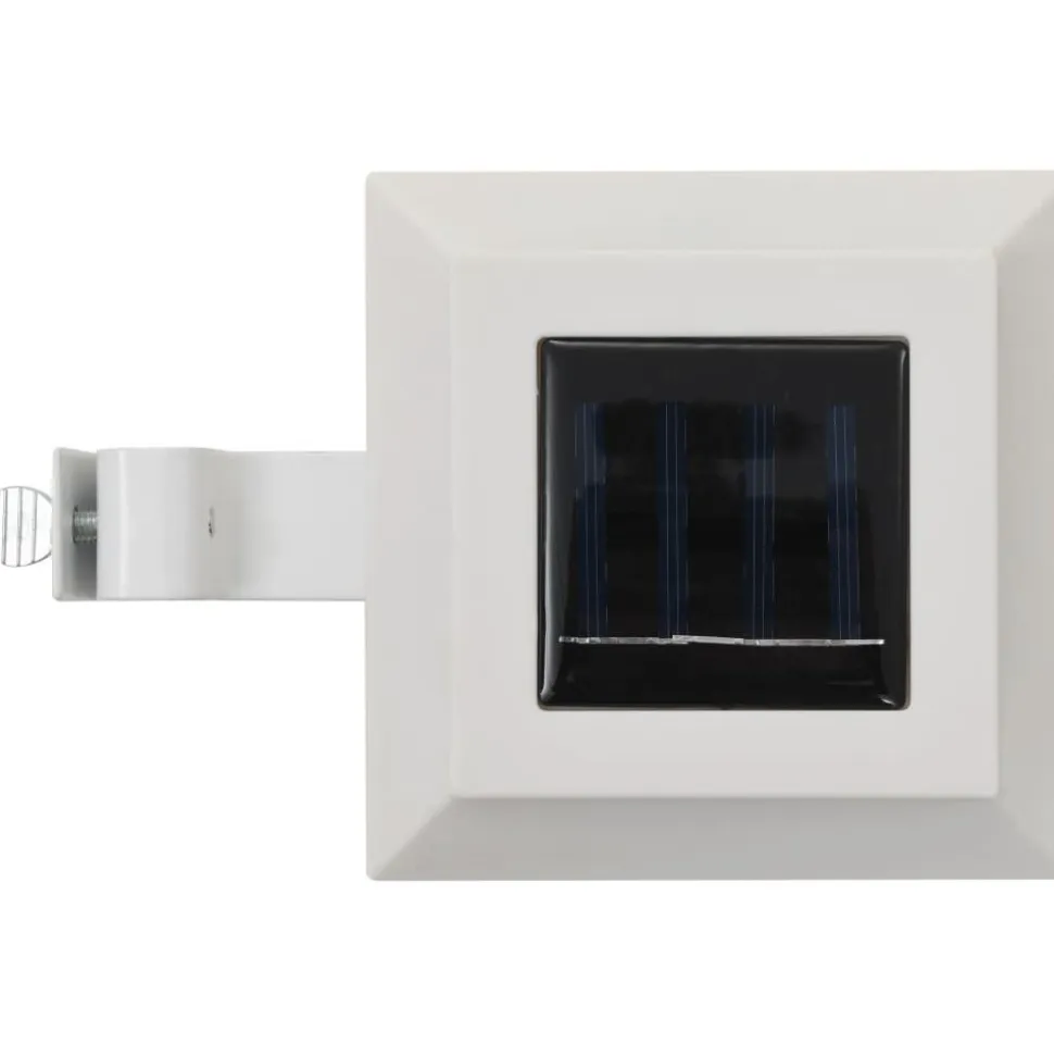 Ulkoaurinkokennovalaisin 6 kpl led neliö 12cm valkoinen