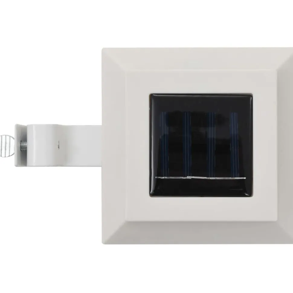 Ulkoaurinkokennovalaisin 12 kpl led neliö 12 cm valkoinen