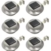 Ulkoaurinkokennovalaisin 6 kpl led pyöreä 12cm valkoinen
