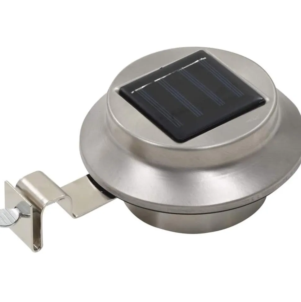 Ulkoaurinkokennovalaisin 6 kpl led pyöreä 12cm valkoinen