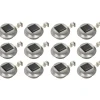 Ulkoaurinkokennovalaisin 12 kpl led pyöreä 12cm valkoinen